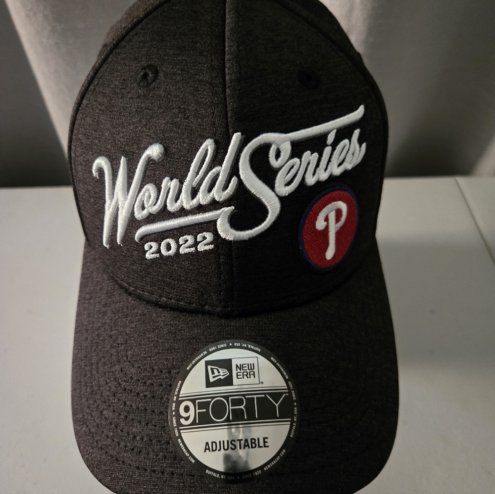 World Series  Philadelphia Phillies 2022 Black Adjustable Cap - Picture 11 of 11